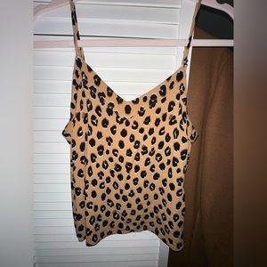 Cheetah print tank top